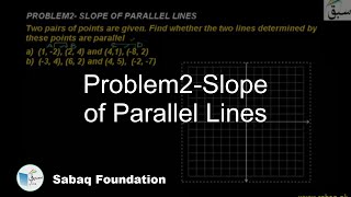 Problem2-Slope of Parallel Lines