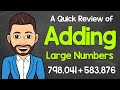 Adding Large Numbers Without a Calculator