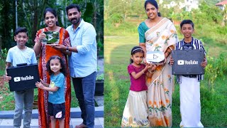 Diamond💎 playbutton നമ്മുടെ കൈയിൽ എത്തിയപ്പോൾ ❤️🥰 എല്ലാരുടേയും സന്തോഷം കണ്ടോ❤️#family #familyvlog 