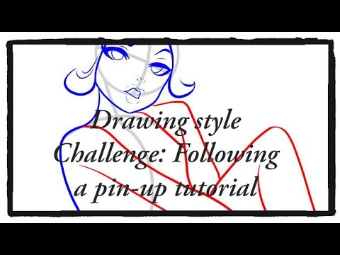 Drawing style Challenge: Following a pin-up tutorial