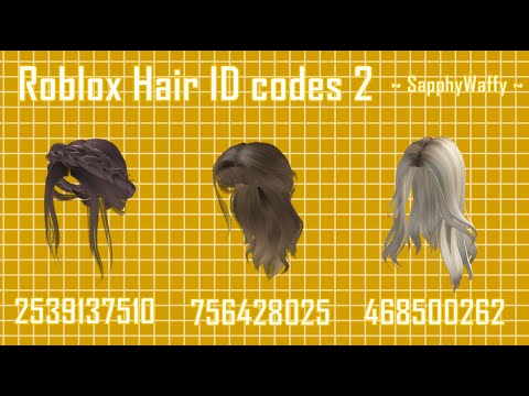 Black Ponytail Roblox Id Code 07 2021 - black and yellow roblox id code