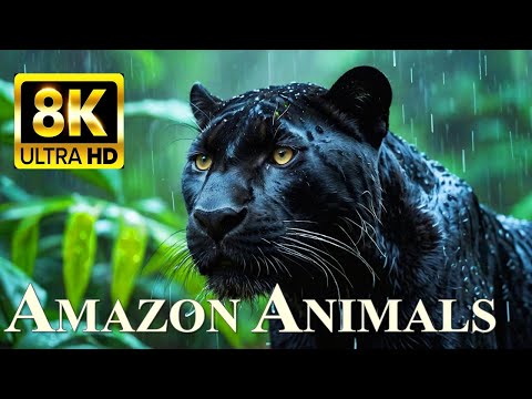 ANIMALS OF AMAZON RAINFOREST 8K Ultra HD – Jungle Wildlife and Sounds