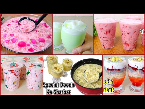 6 Delicious Drinks Recipes For Iftar | Doodh Ka Sharbat Recipes | Ramadan Special 2022