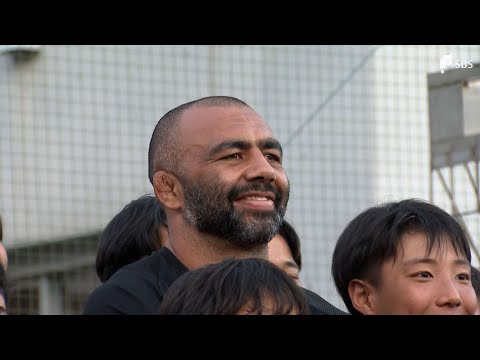 現役ラグビー日本代表・リーチ マイケル選手が科学技術高校にやって来た！科学技術高校の生徒と交流 レジェンドの心を動かした...