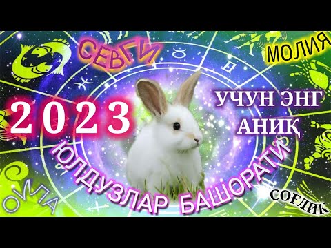 2023 ЙИЛ УЧУН ЮЛДУЗЛАР БАШОРАТИ, Мунажжимлар Башорати 2023