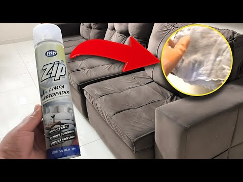 COMO LIMPAR SOFA DE UMA FORMA RÁPIDA E EFICIÊNTE! TÔ CHOCADA😱