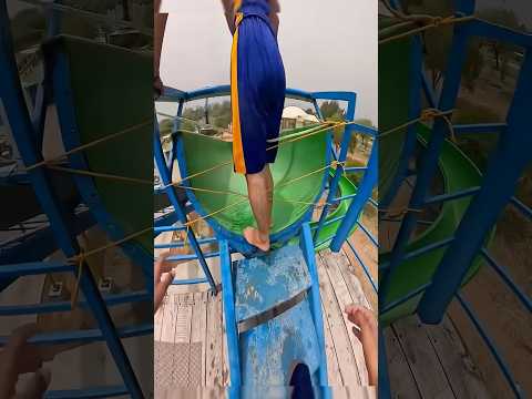 Riskiest Water Slide Ever 😰