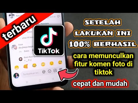 cara memunculkan fitur komen foto di tiktok , lakukan ini 100% berhasil