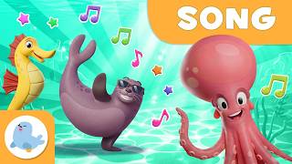 SONG about SEA ANIMALS for Kids 🐬🦈 Motion in the Ocean! 🐙🐢