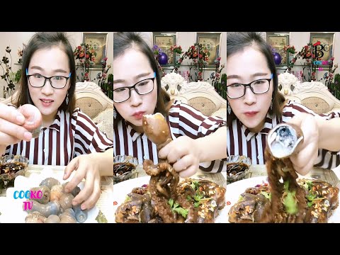 【Mukbang ASMR Seafood】She is very greedy to eat seafood lobster, octopus, crab 。48