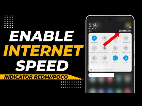 How To Enable Internet Speed Meter On notification Bar in Poco,Redmi and Xiaomi Mobiles