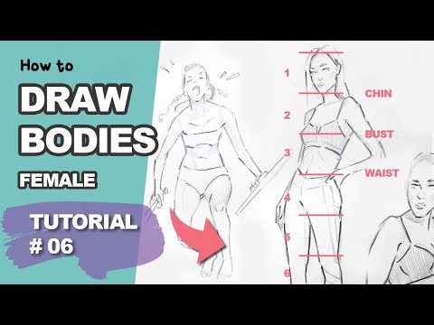 How to DRAW BODIES (Female Body Proportions) - Drawing Tutorial #6