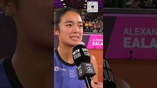 Post Match Interview after Winning Against Julia Grabher || Alex Eala to next Rd of 16 #alexeala