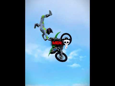 Stunts are only for real men 🤡💀 || #dirtbike #stunts #edit #trollface #motocross #shorts