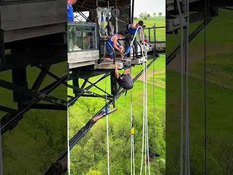 Ice Cold Old MEN 🥶#travel #bungeejump #zipline