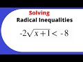 Radical Inequalities and Their Solutions