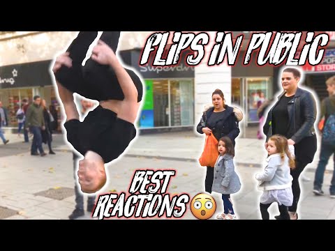 CRAZY FLIPS IN PUBLIC! | BEST REACTIONS SO FAR 😮 | FLIPS & KICKS