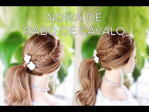 como fazer penteado de noiva, свадебный душ vòi hoa sen cưới ผมหางม้าถักเปีย