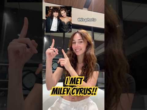 I met Miley Cyrus!! 🤭😳🥹 | Andra Gogan