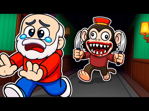 ESCAPA del MONO ASESINO en ROBLOX 🐵🔪
