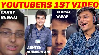 Reacting On FAMOUS INDIAN Youtubers FIRST VIDEO