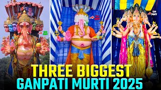 Three Biggest Ganpati Murti Of 2025 | Ganesh Chaturthi 2025 | Ganesh Chaturthi Special 