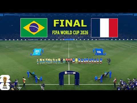 BRAZIL vs FRANCE - FINAL  | FIFA World Cup 2026 USA | Full Match All Goals | PES Gameplay