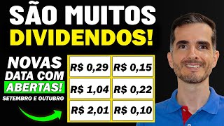 ATÉ R$ 2,01 P/ AÇÃO | Receba MAIS DIVIDENDOS ATÉ OUTUBRO! Novas DATA COM e dividendos chegando!