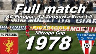 FULL MATCH / AC Perugia - TJ Zbrojovka Brno 1:0 (12.4.1978)