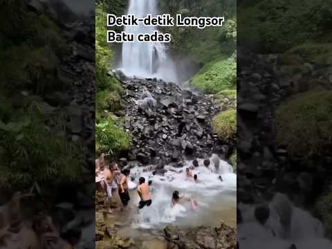 Longsor di air terjun #batuakik #batumulia #airterjun