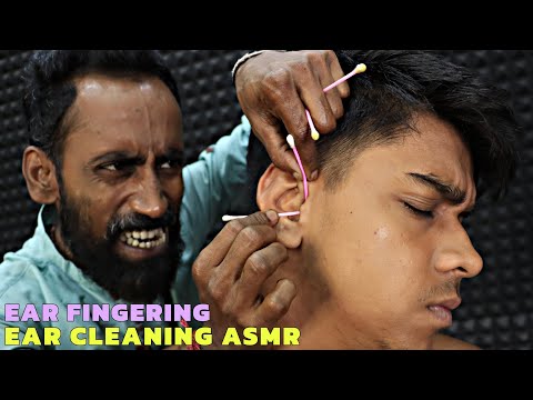 Ear Fingering & Earwax Remove by Master Tapas | Head Massage & Neck Cracking | Spine Cracking | ASMR