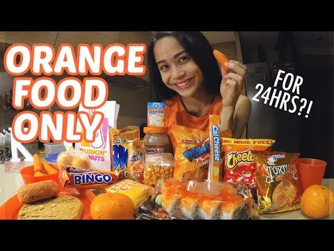 I ONLY ATE ORANGE COLORED FOOD FOR ONE DAY...