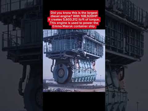 Have you seen World’s Largest Diesel Engine? #engineering #didyouknow #mechanic #motor