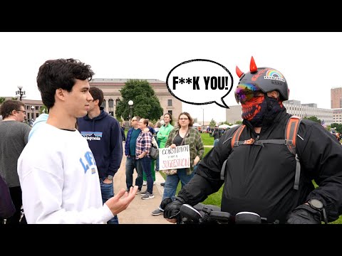 Angry Protester Pressed Me!