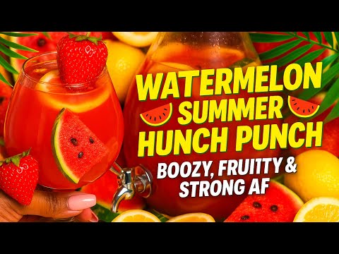 Watermelon Summer Hunch Punch 💊 The Drink That Feels Like a Prescription 😂