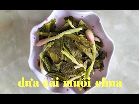 Dưa cải muối chua - Cách muối dưa cải chua - Mẹo nhỏ giúp dưa cải vàng giòn không bị váng đục nước