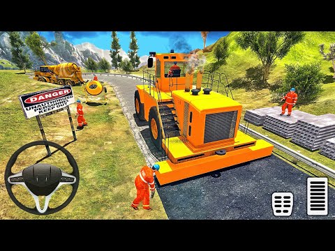 Uphill Road Construction Construction Simulator 2025 - Android Gameplay