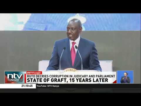 YouTube video thumbnail: President Ruto Declares That Corruption Runs Deep Across All Arms of Government, Issues Warning