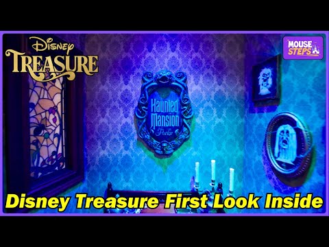 Disney Treasure First Look (Official Disney Cruise Line) - Haunted Mansion Parlor, Periscope Pub +