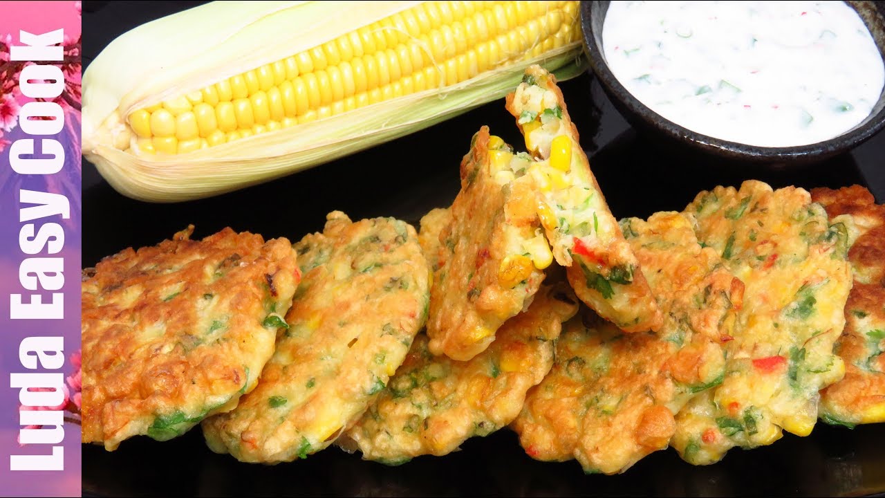 Обалденные КУКУРУЗНЫЕ ОЛАДЬИ плюс легкий соус! Вкусно Быстро Просто!