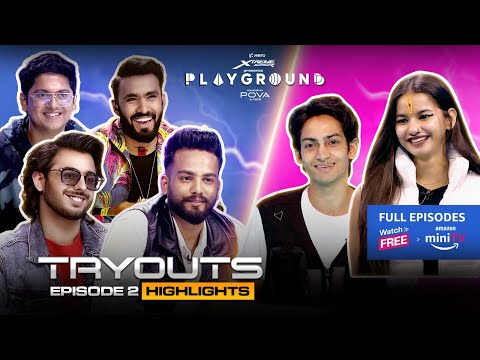 Playground 3 Tryouts | EP 2 Highlights | CarryMinati & Techno Gamerz | All Eps Live on Amazon miniTV