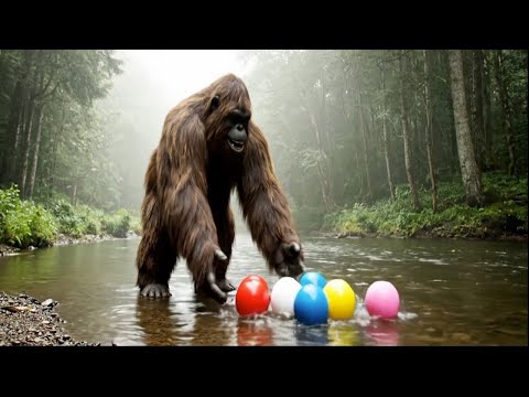 Amazing Baboon Happily Playing Balls With Himself