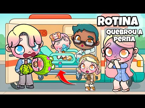 ROTINA A BEBÊ QUEBROU A PERNA 🏥🤧 | AVATAR WORLD ROTINAS E HISTÓRIAS PAZU
