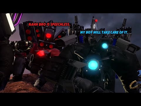 What If Titan TV Man "FOUGHT" Titan Cameraman in Skibidi Toilet? But With Subtitles