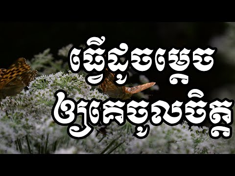 ធ្វើដូចម្ដេចឲ្យគេចូលចិត្ត