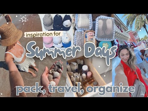 SUMMER DAYS IN THE LIFE 2025 ☀️🌴 | Packing for Vacation, Travel Ideas, Abbey Yung, Easy Organizing!