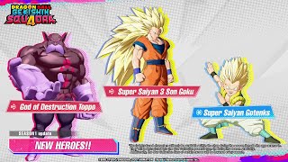 God Toppo, SSJ3 Gotenks & SSJ3 Goku Revealed