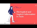Understanding Explicit and Implicit Information