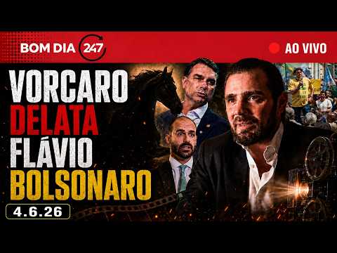 Bom dia 247: Vorcaro delata Flávio Bolsonaro (4.6.26)