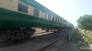 fareed express train departure at 38dn basirpur railway station Pakistan Railway Geu20 4562